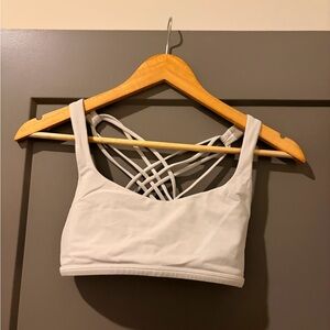 Lululemon White Sports Bra size 6